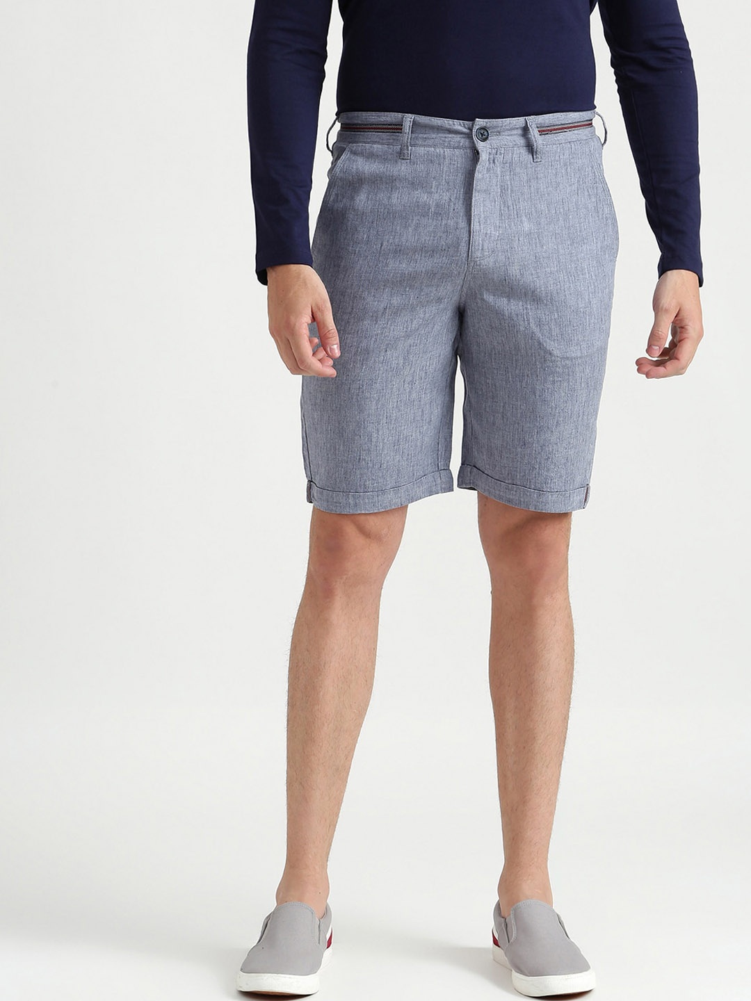 

United Colors of Benetton Men Blue Slim Fit Chino Shorts
