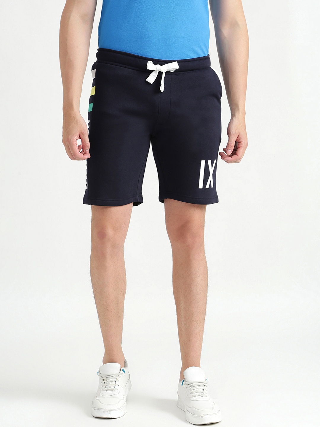 

United Colors of Benetton Men Navy Blue Sports Shorts