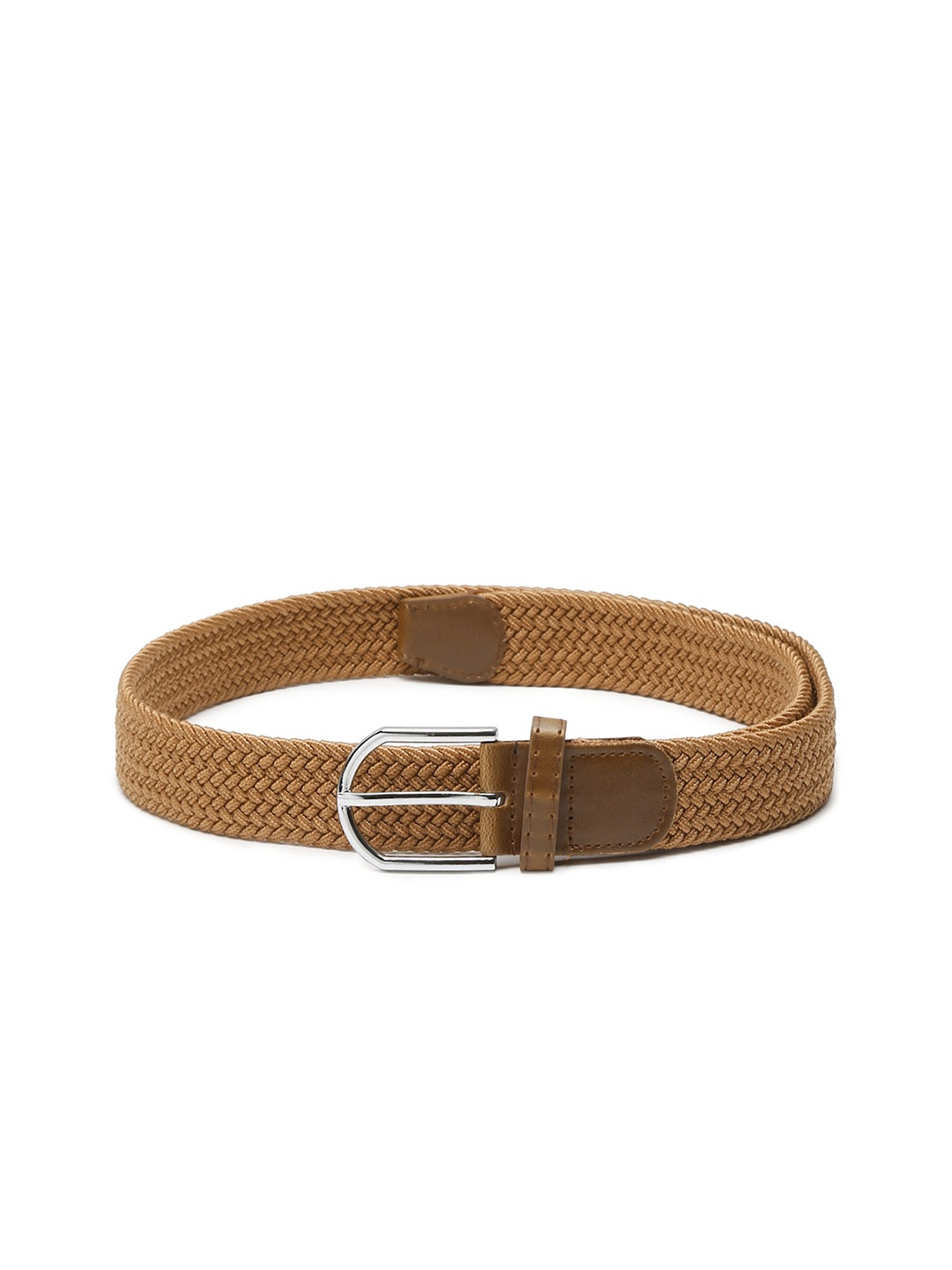 

MONKS & KNIGHTS Unisex Tan Braided Belt