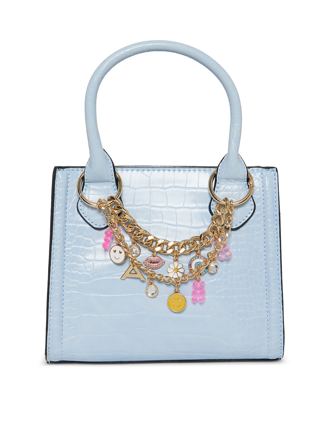 

ALDO Blue Structured Handheld Bag