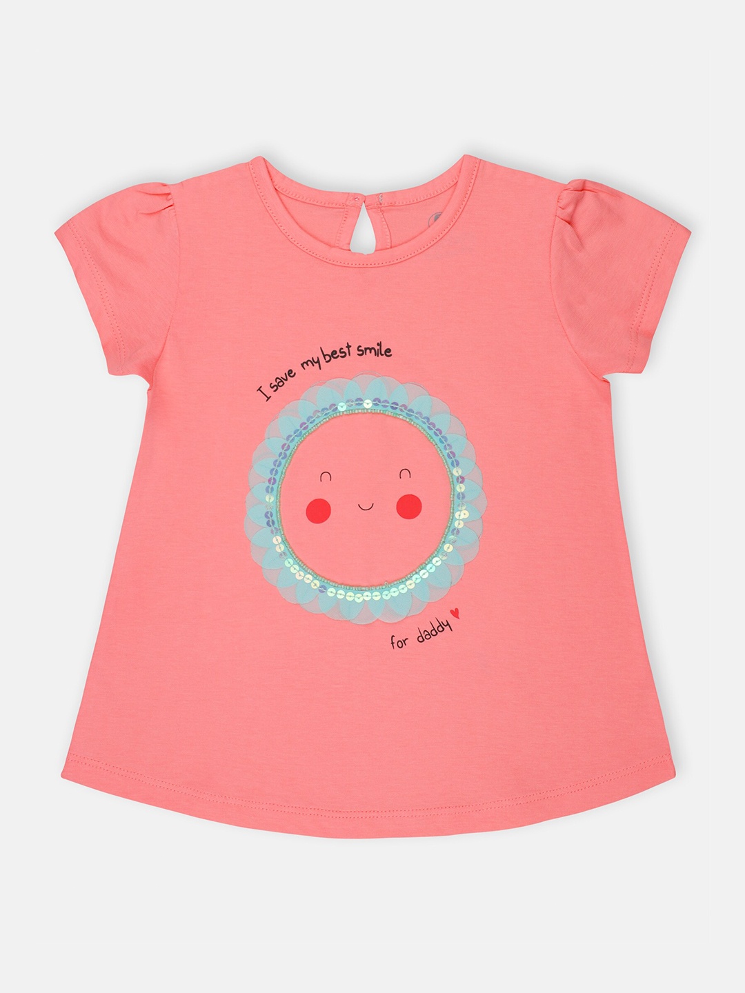 

Babysafe Girls Pink & Blue Printed T-shirt