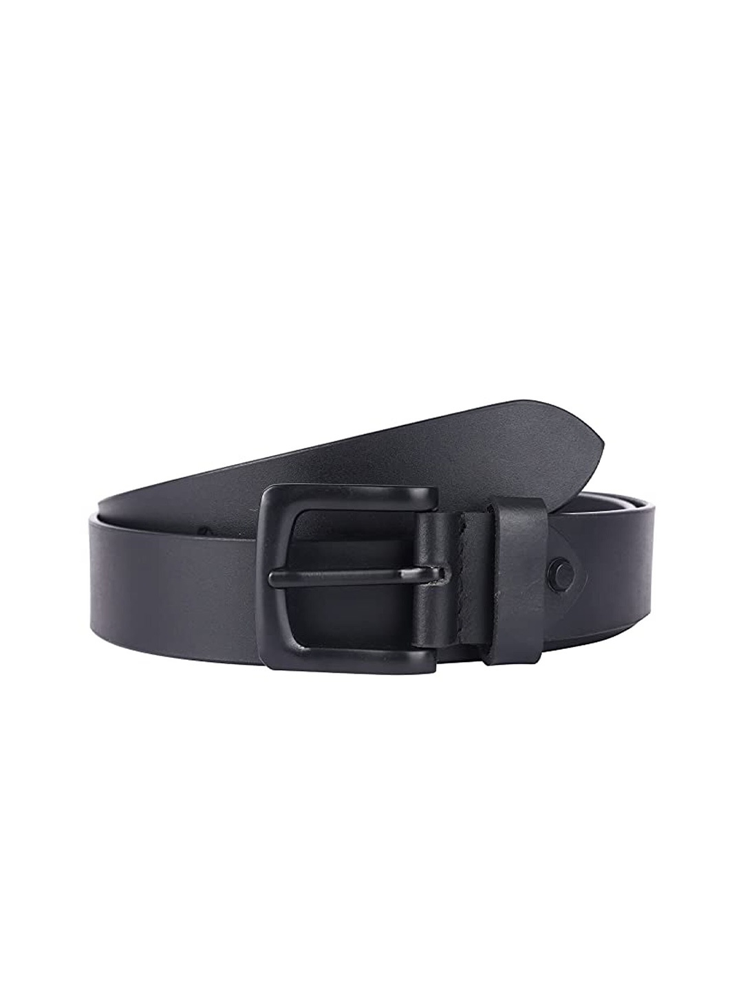 

KAEZRI Men Black Leather Belt