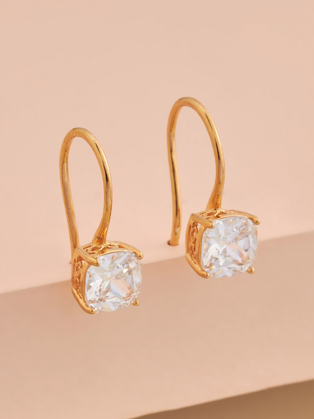 

Kushal's Fashion Jewellery White Circular Studs Earrings