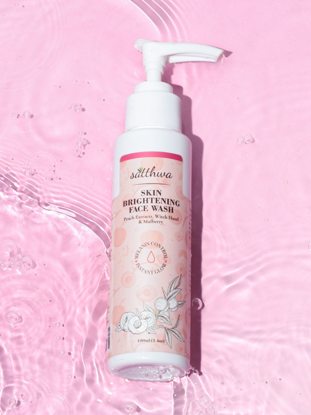 

Satthwa Skin Brightening Face Wash with Peach Extracts & Alpha Arbutin - 100ml