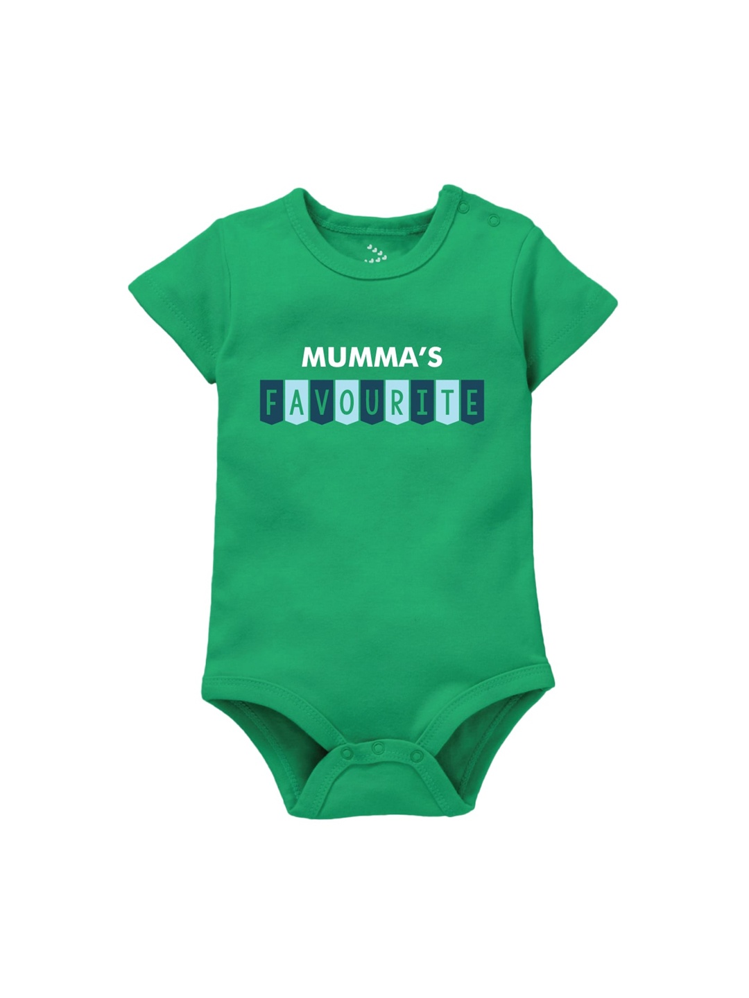 

Zeezeezoo Infant Kids Green Mummas Favourite Print Bodysuit