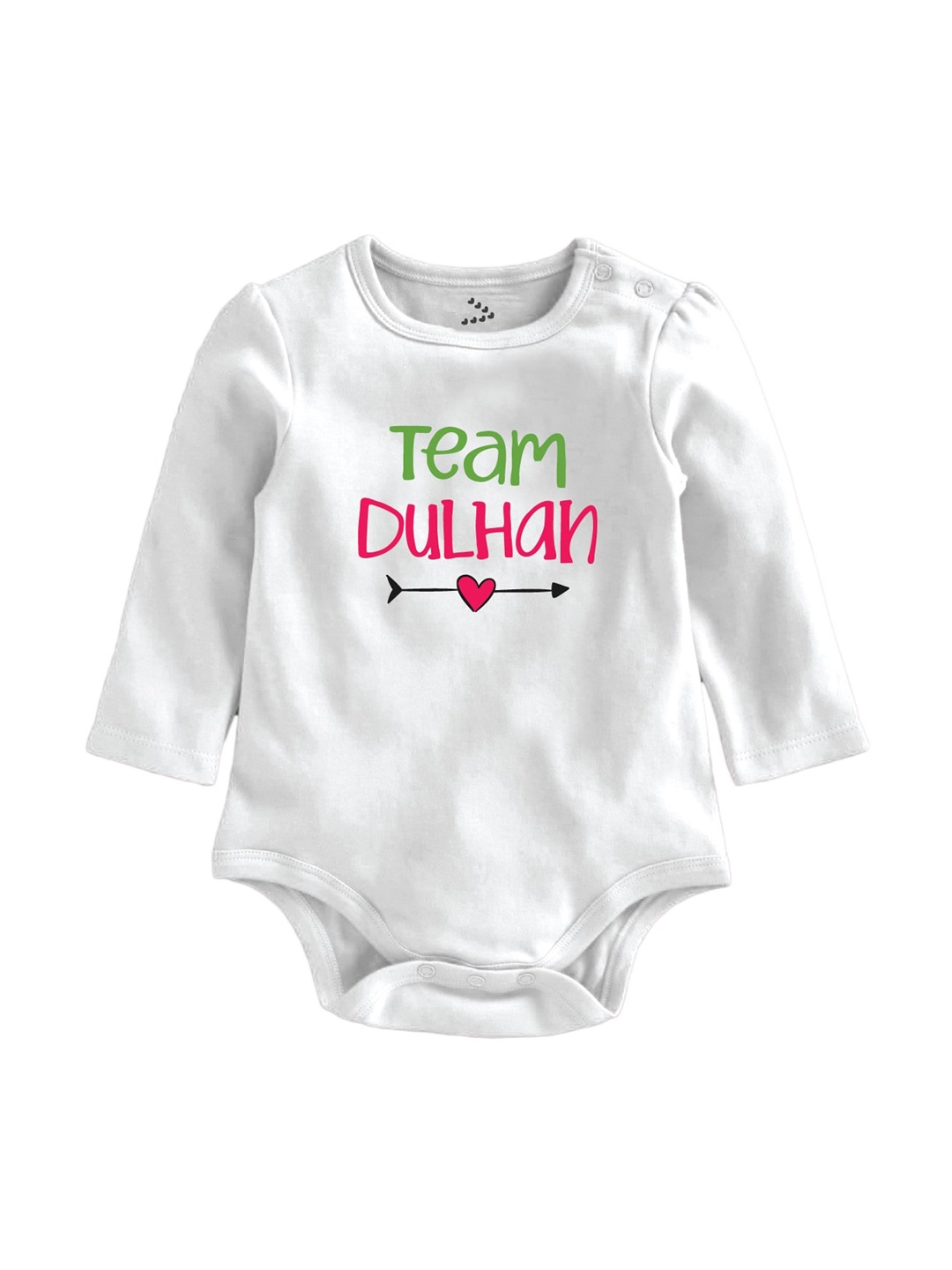 

Zeezeezoo Infant White Printed Cotton Bodysuit