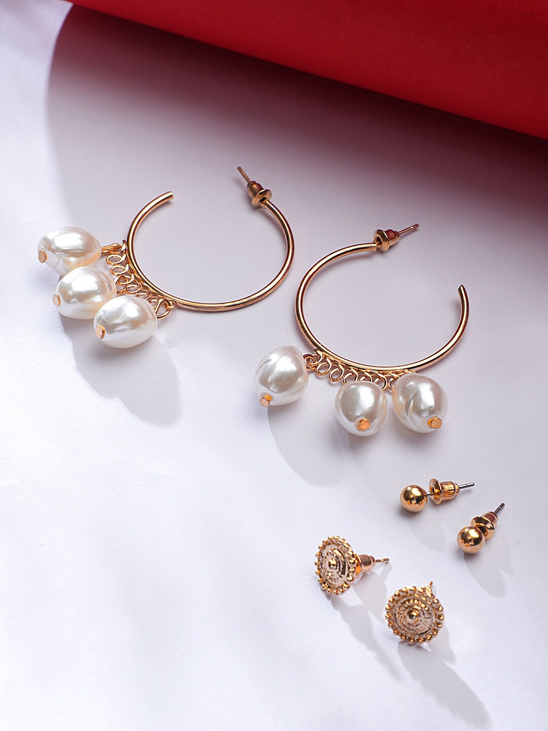 

KACY Gold-Toned Contemporary Drop Earrings