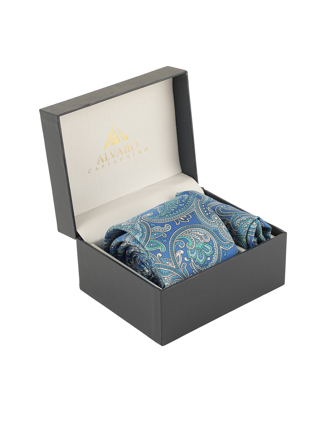 

Alvaro Castagnino Men Blue Printed Accessory Gift Set
