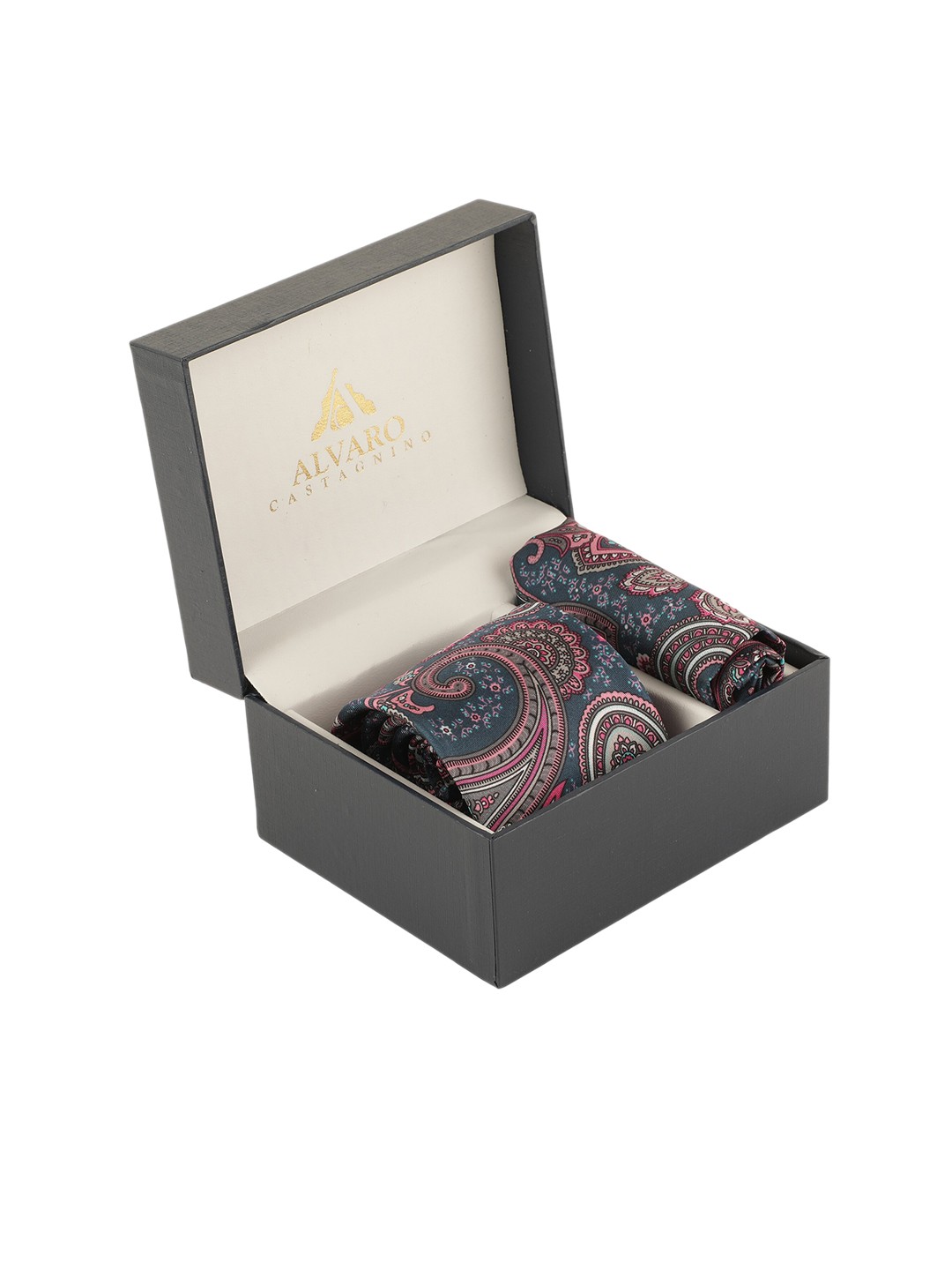

Alvaro Castagnino Men Pink Printed Accessory Gift Set