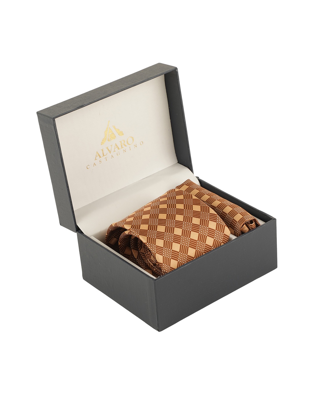 

Alvaro Castagnino Men Beige Printed Accessory Gift Set