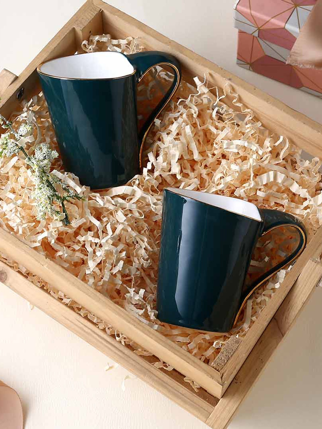 

Wonderchef Blue Solid Bone China Solid Sicilia Mug