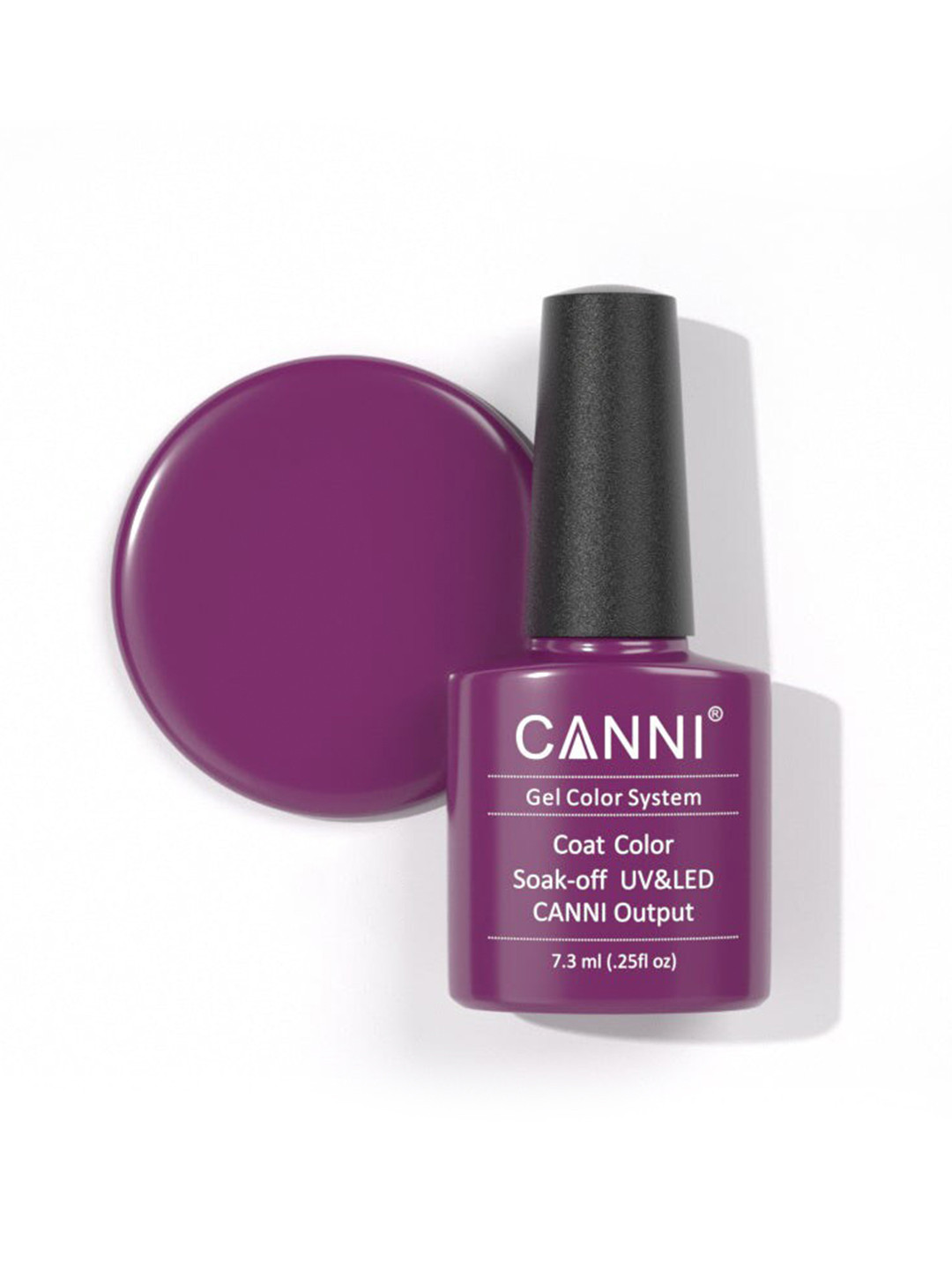 

CANNI Gel Color System Coat Color Soak-Off UV & LED Nail Polish 7.3 ml-Tyrian Purple 085