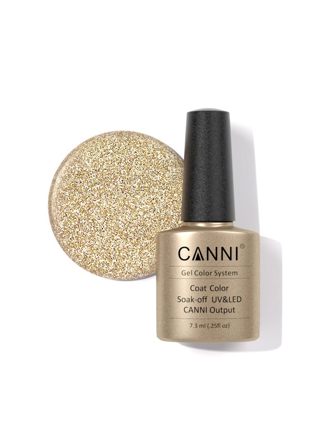 

CANNI LED & UV Nail Gel Polish - Mocha Pearl 201, Gold
