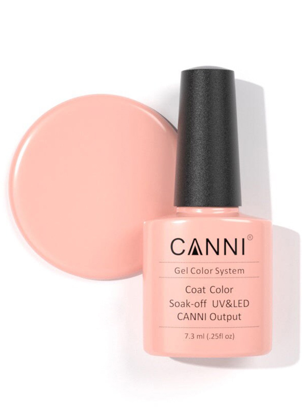 

CANNI Gel Color System Coat Color Soak-Off UV & LED Nail Polish-Natural Pink 116