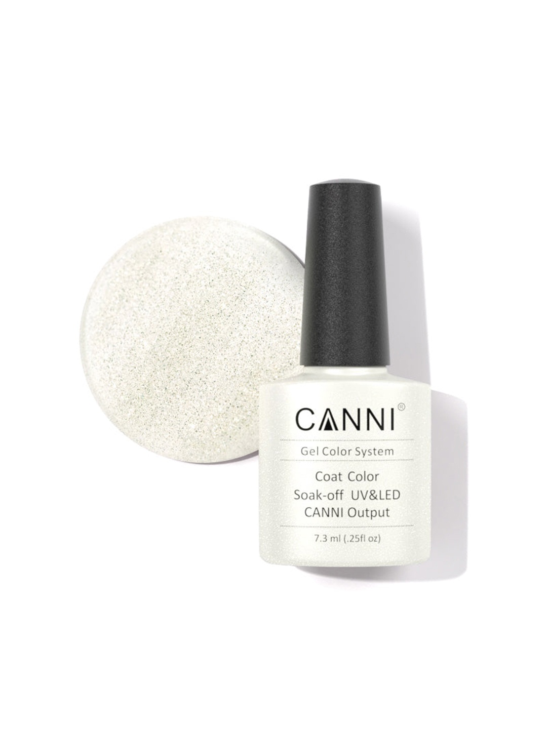 

CANNI Gel Color System Coat Color Soak-Off UV & LED Nail Polish-Rice White Pearl 220