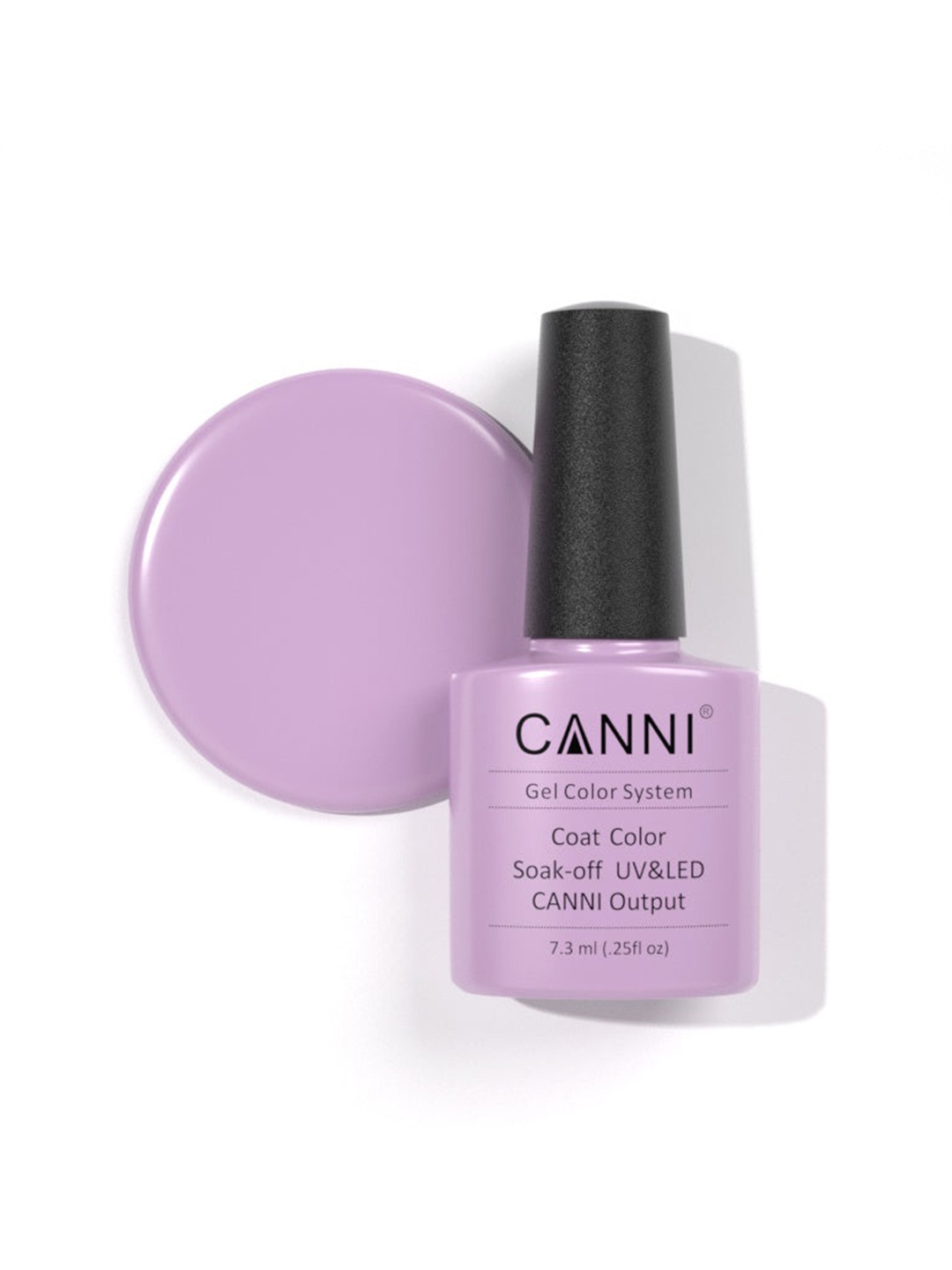 CANNI Gel Color System Coat Color Soak-Off UV & LED Nail Polish-Elegant Purple 244, Pink