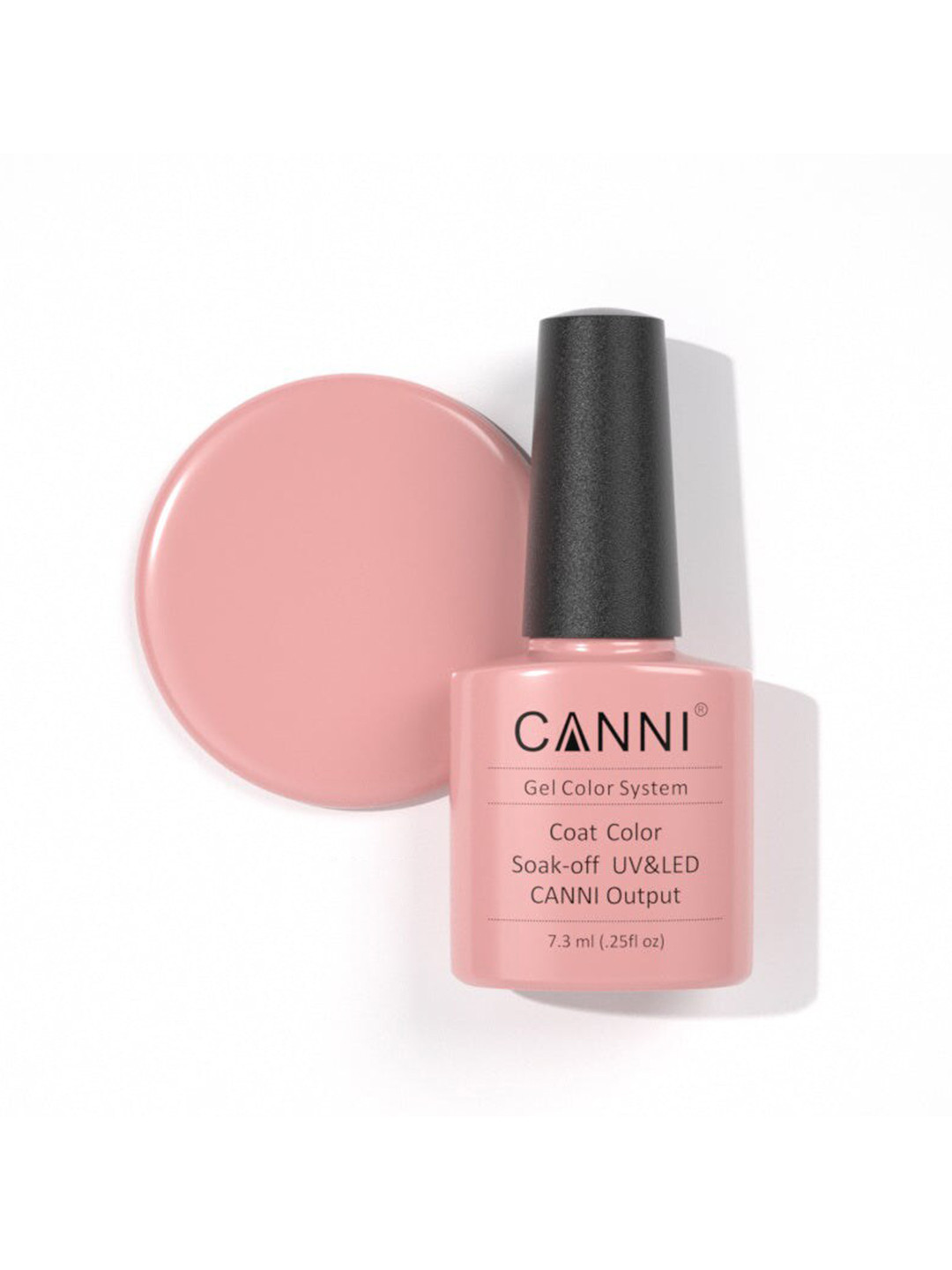 

CANNI Gel Color System Coat Color Soak-Off UV & LED Nail Polish-Fresh Nude 094, Peach