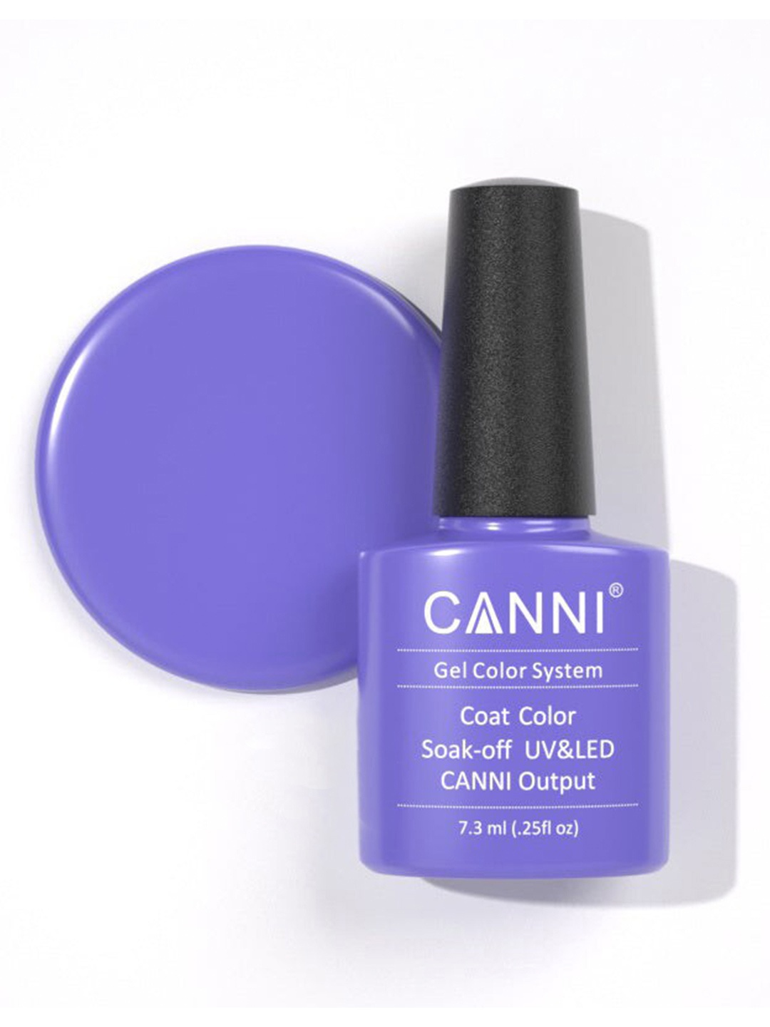 

CANNI Gel Color System Color Coat Soak-Off UV & LED Nail Polish-Lavender Purple 252