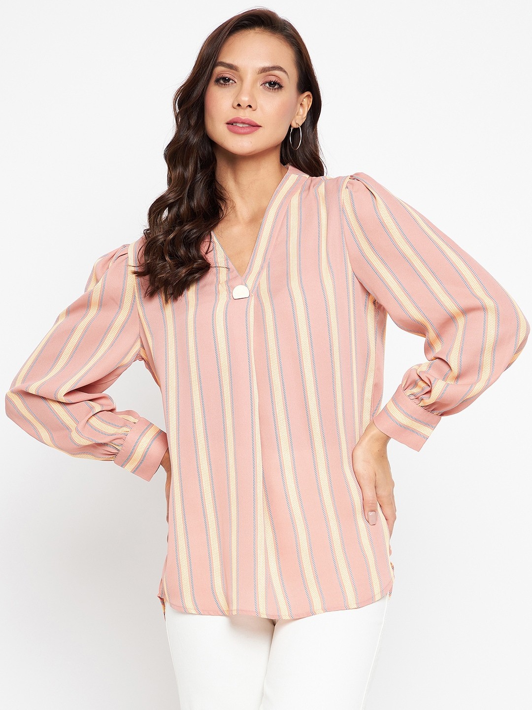 

Madame Pink Striped Top