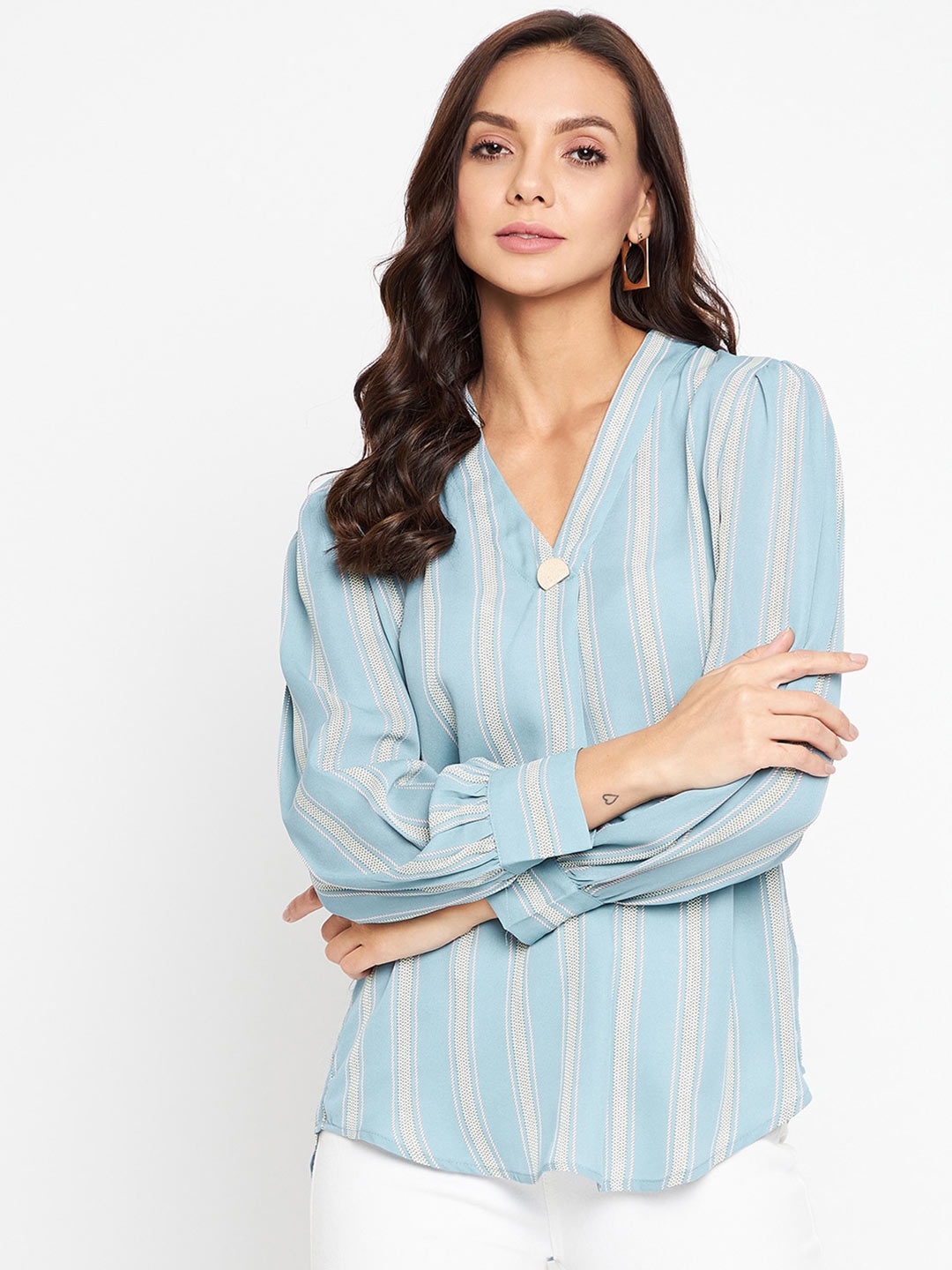 

Madame Blue Striped Top