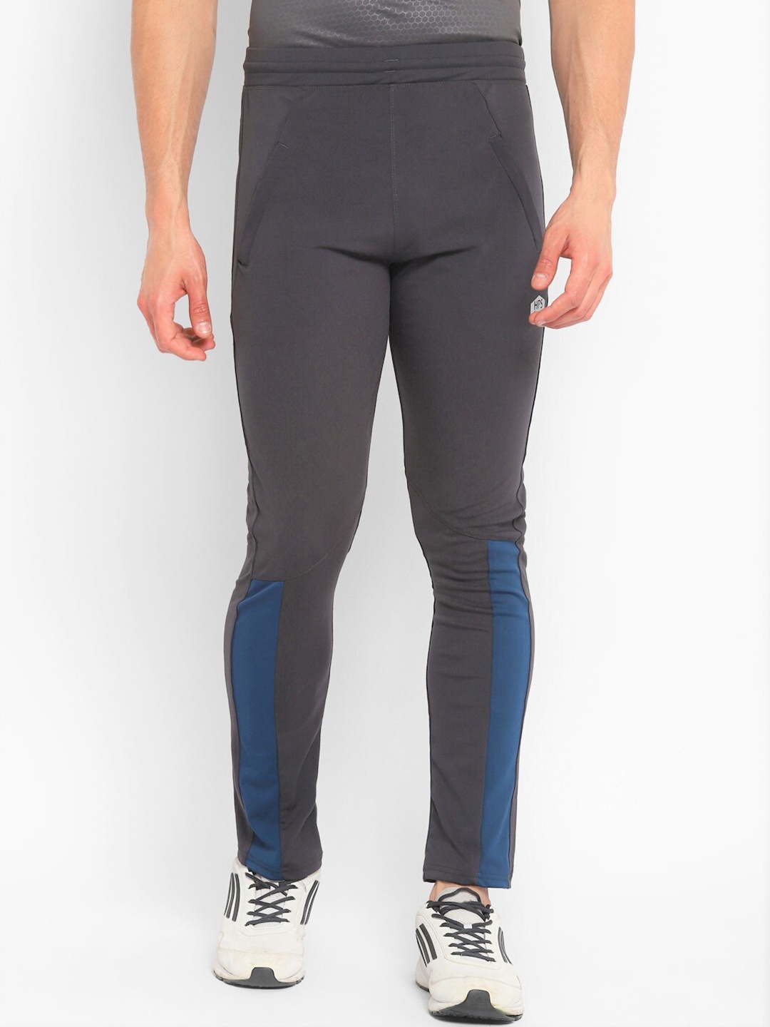 

HPS Sports Men Dark Grey Solid Cotton Track Pants
