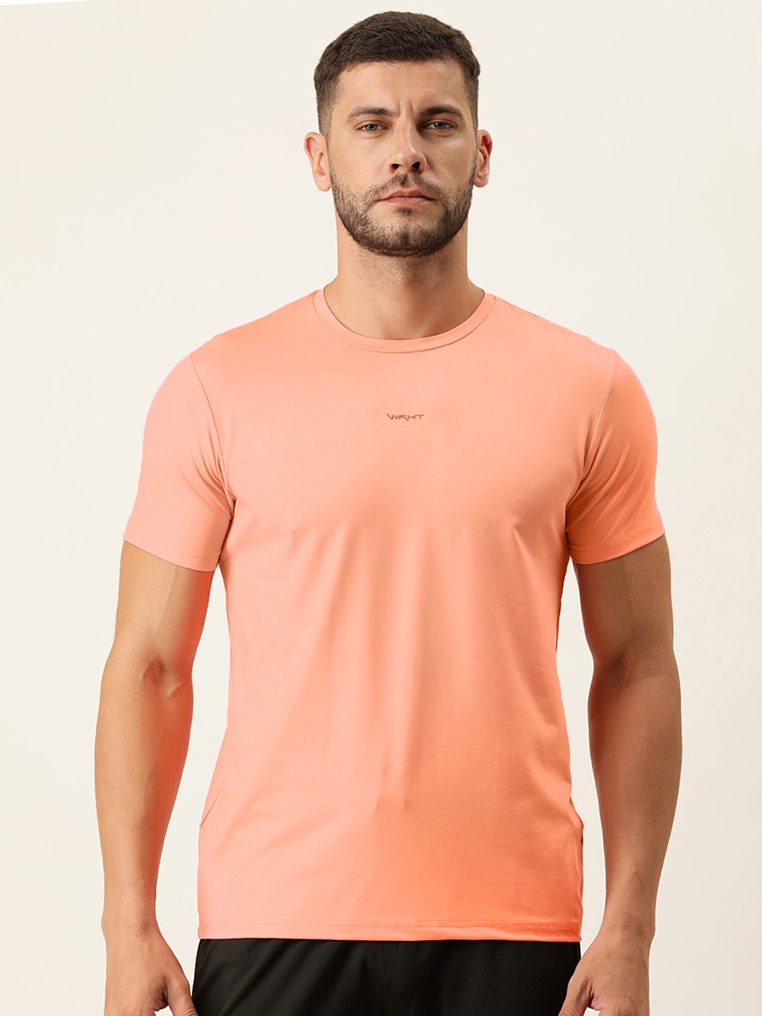 

Sweet Dreams Men Peach-Coloured Round Neck Lounge T-shirts