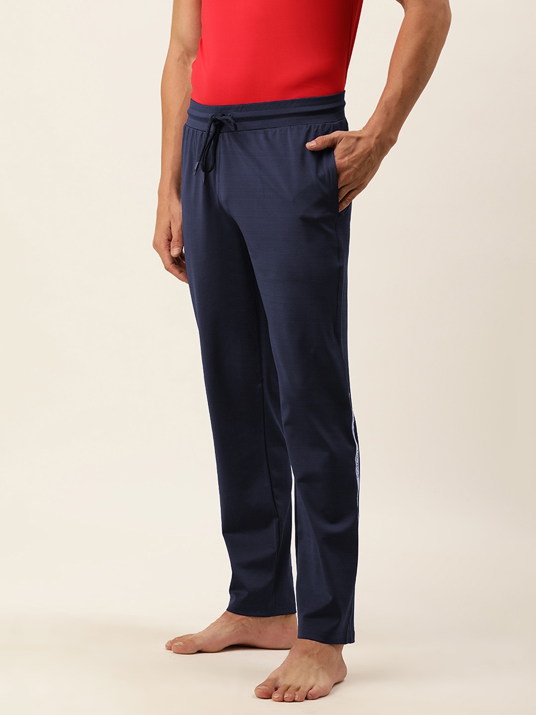

Sweet Dreams Men Navy Blue Solid Lounge Pants