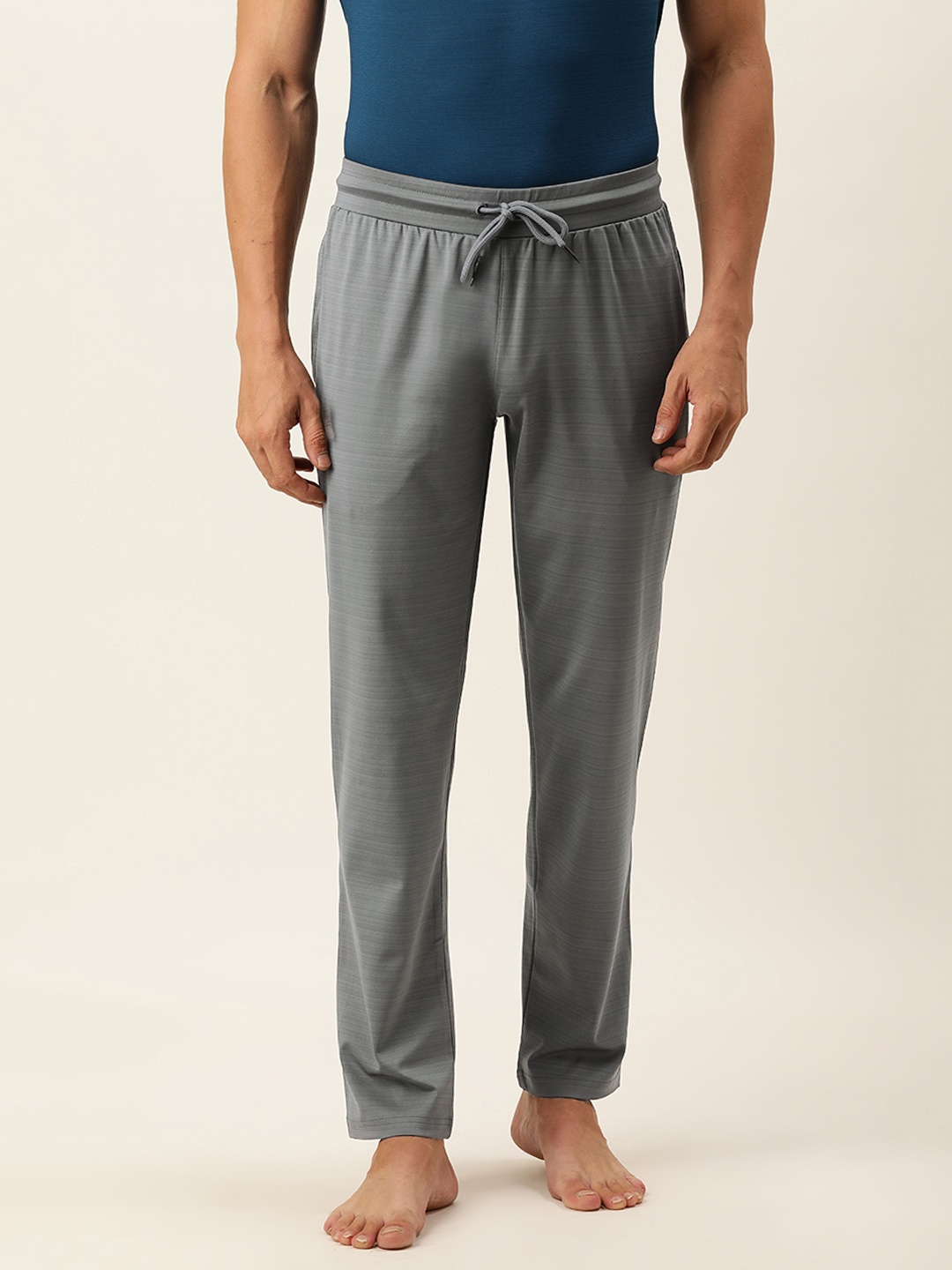 

Sweet Dreams Men Grey Solid Lounge Pants