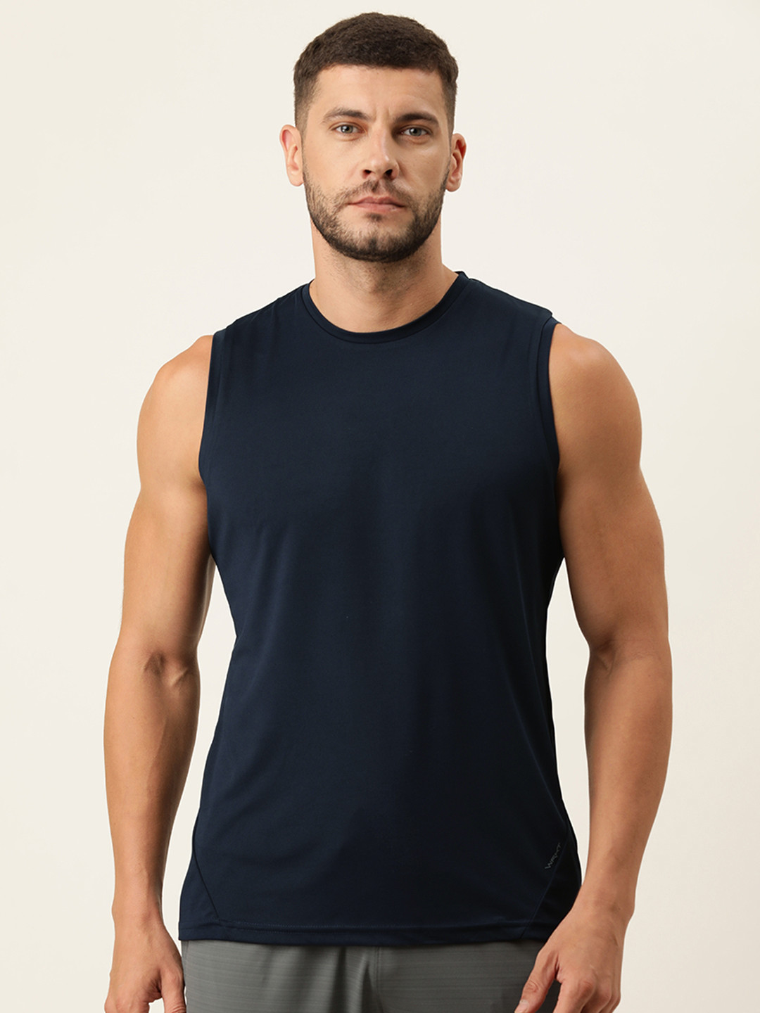 

Sweet Dreams Mens Navy Blue Solid Sleeveless Casual Lounge Tshirts