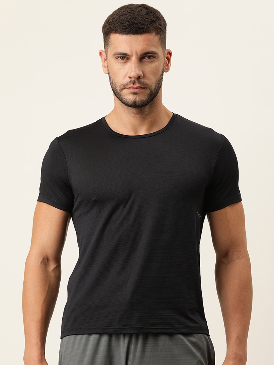 

Sweet Dreams Mens Black Solid Casual Lounge Tshirts