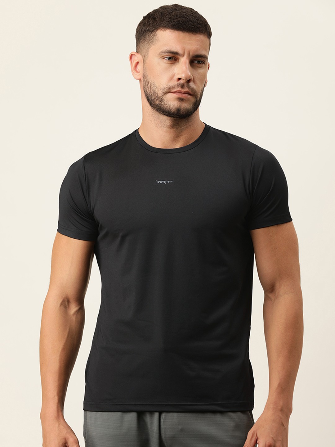 

Sweet Dreams Men Black Solid Lounge T-shirt