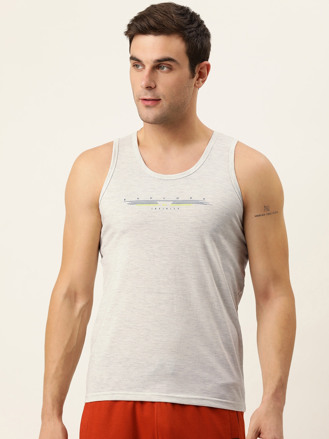 

Sweet Dreams Men White Printed Lounge T-shirt