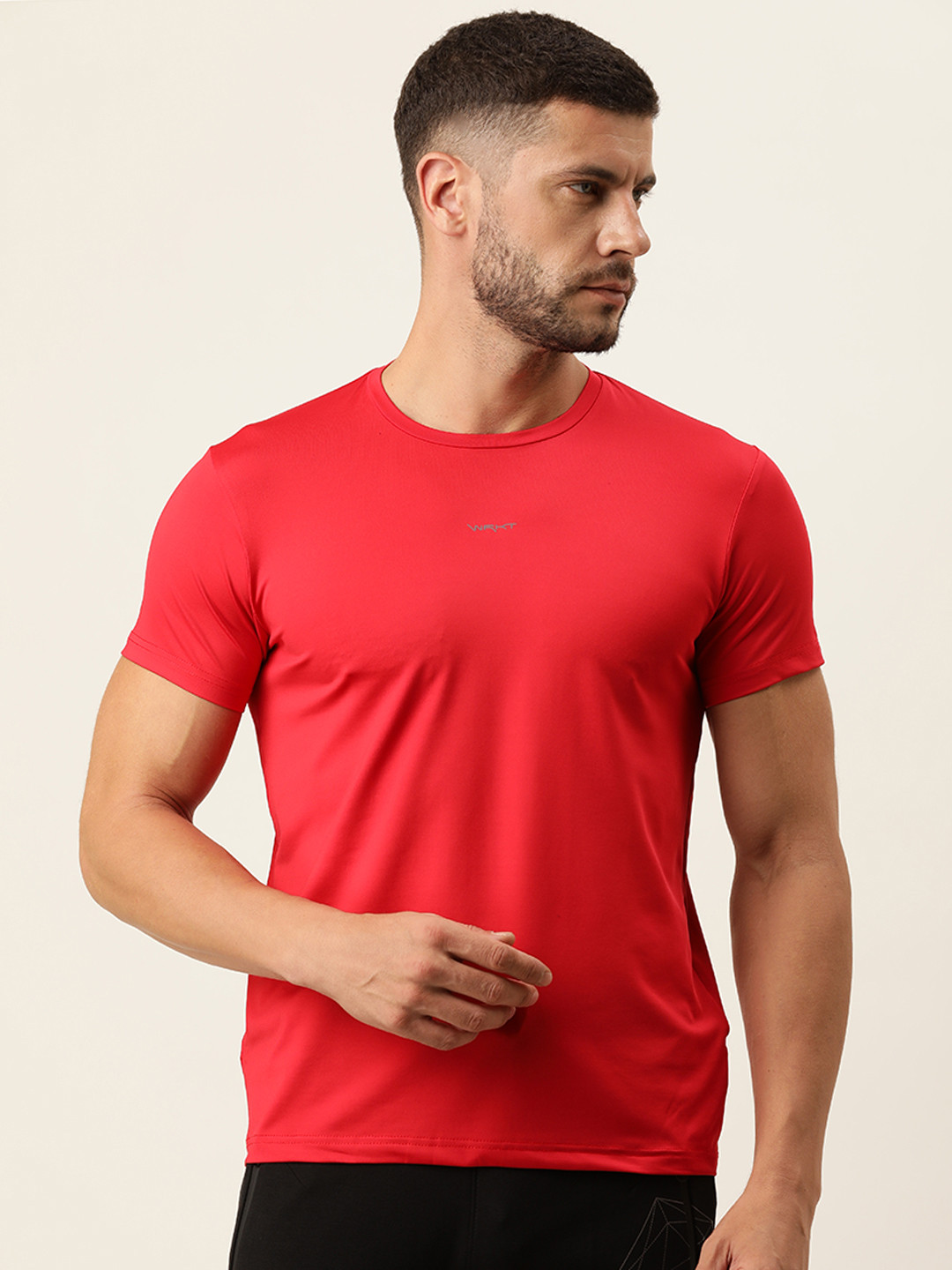 

Sweet Dreams Men Red Solid Lounge T-shirt