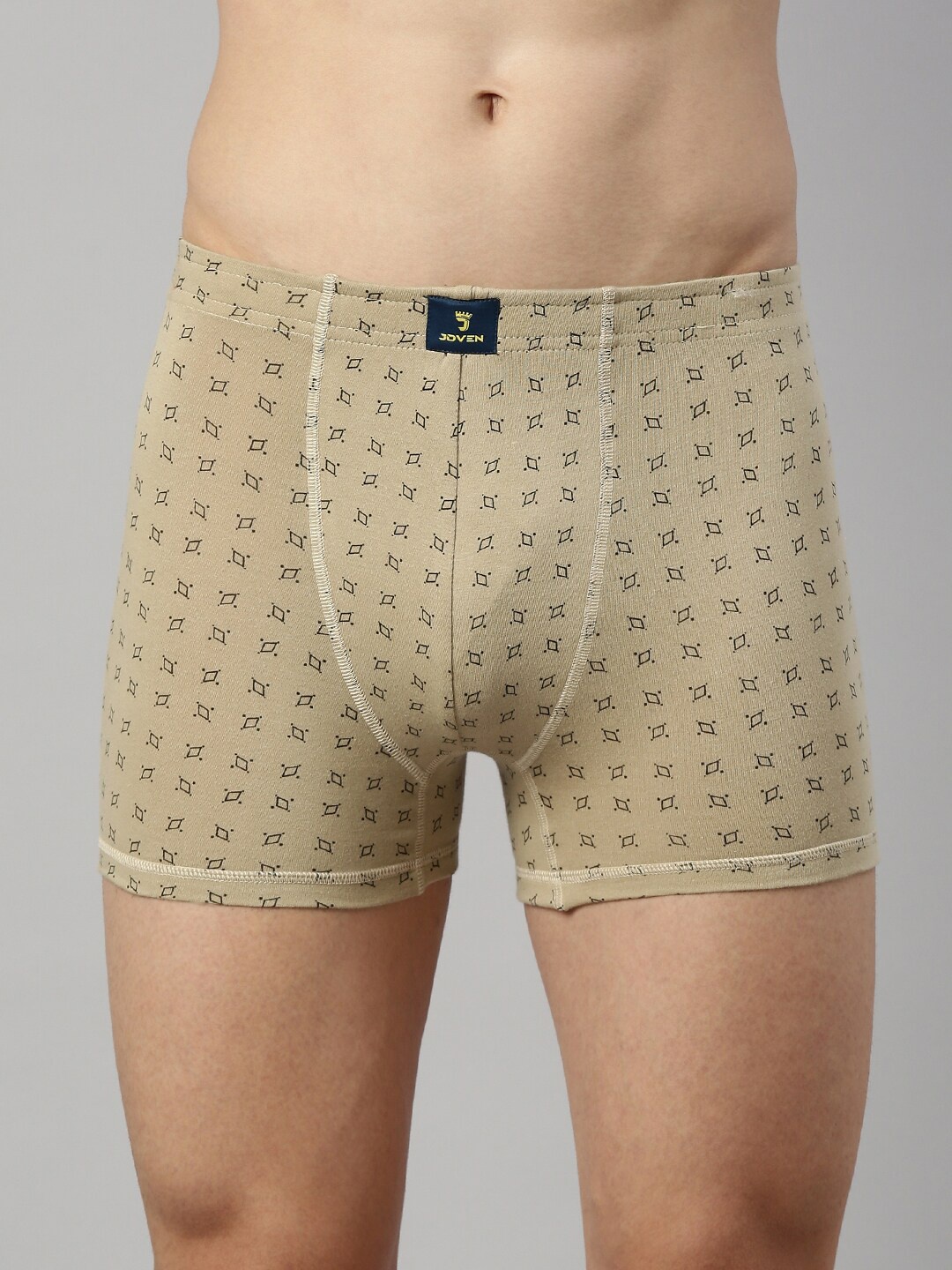 

Joven Men Biege Printed Cotton Neo Trunks S22-TAOP-RH, Beige
