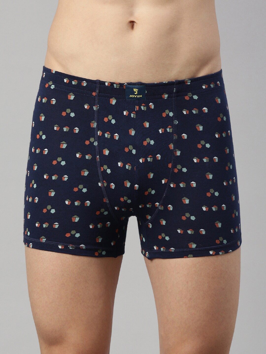 

Joven Men Navy Blue Printed Cotton Trunks S22-TAOP-PE