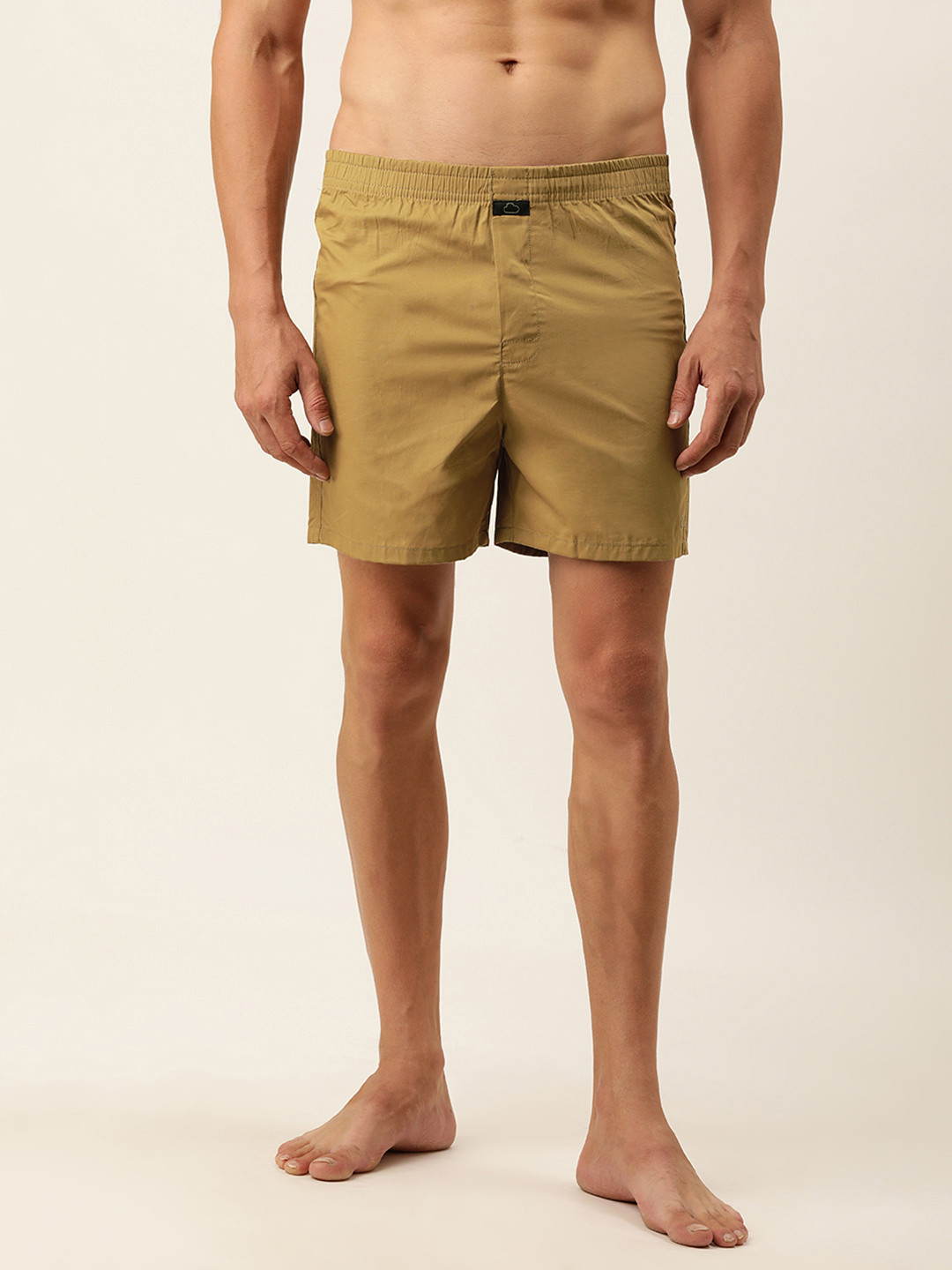 

Sweet Dreams Men Khaki Solid Pure Cotton Boxers