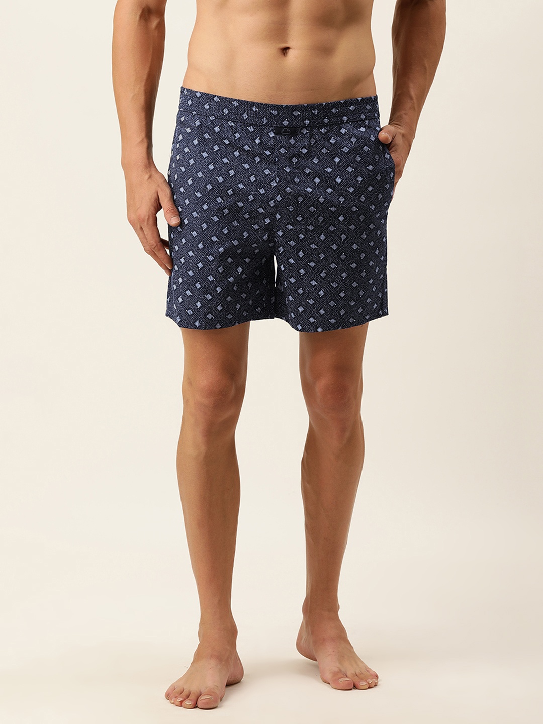 

Sweet Dreams Men Navy Blue & White Printed Boxers