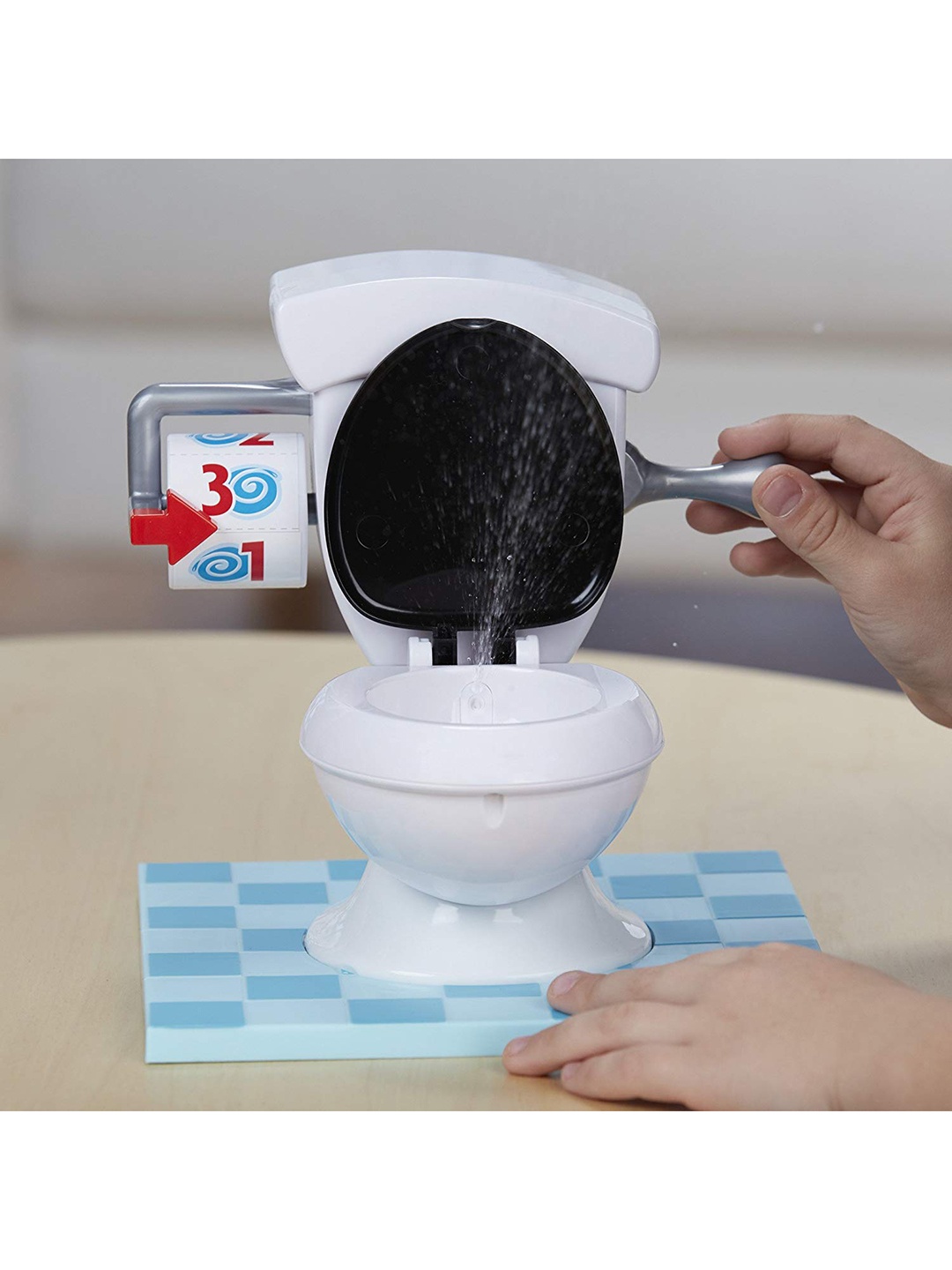 

CHOCOZONE Kids Blue Exciting Toilet Trouble Game with Flushing Sounds & Water Toys