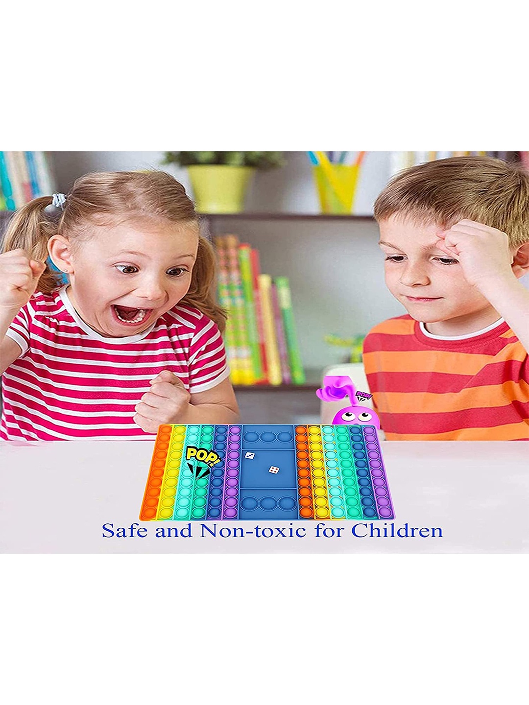 

CHOCOZONE Kids Blue & Orange Fidget Activity Toys and Games