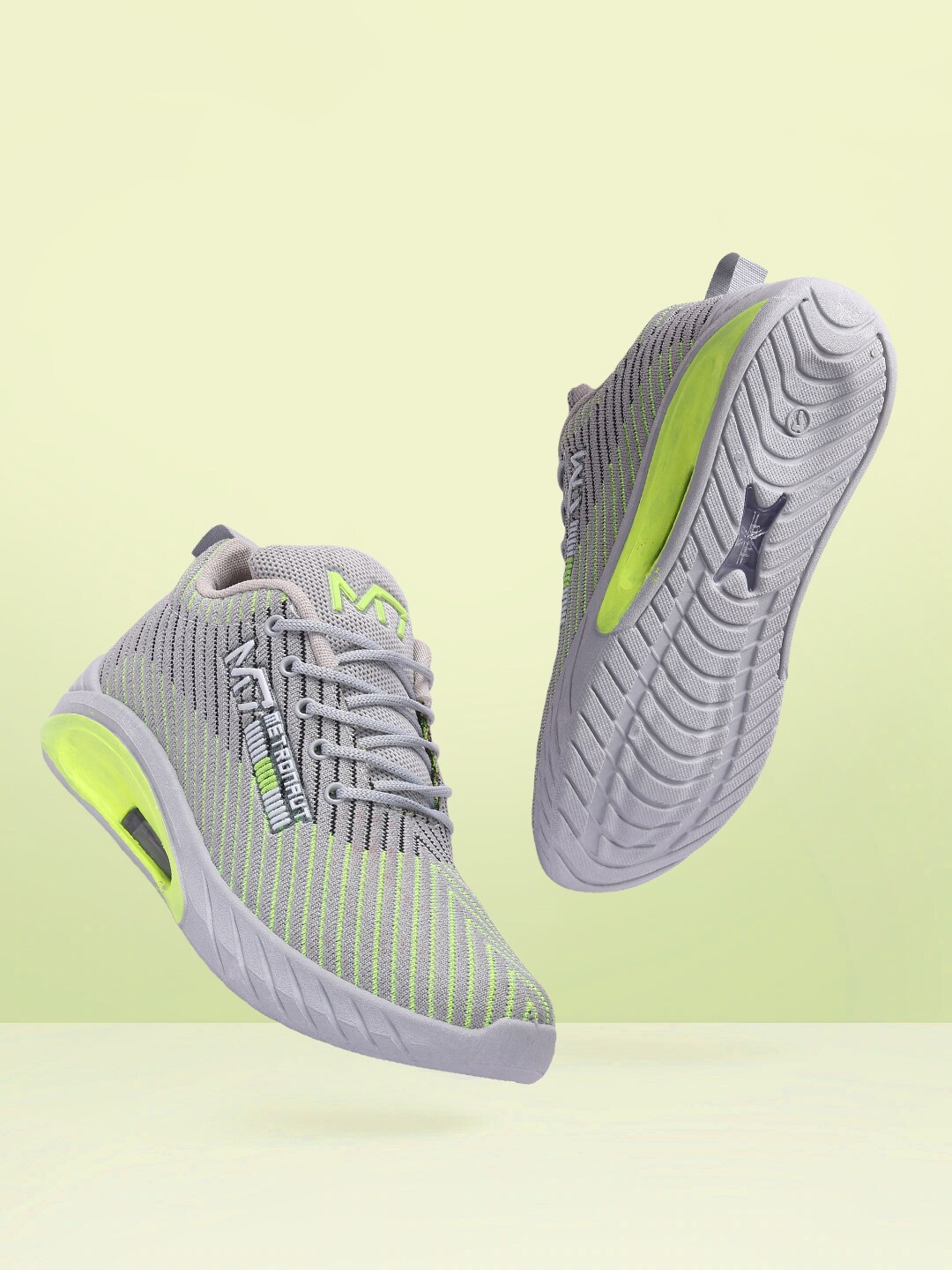 

M7 by Metronaut Men Grey Textile Running Sports Shoes