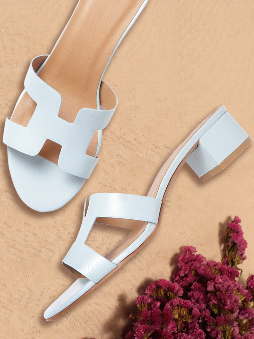 

Carlton London Women Blue Solid Block Heels