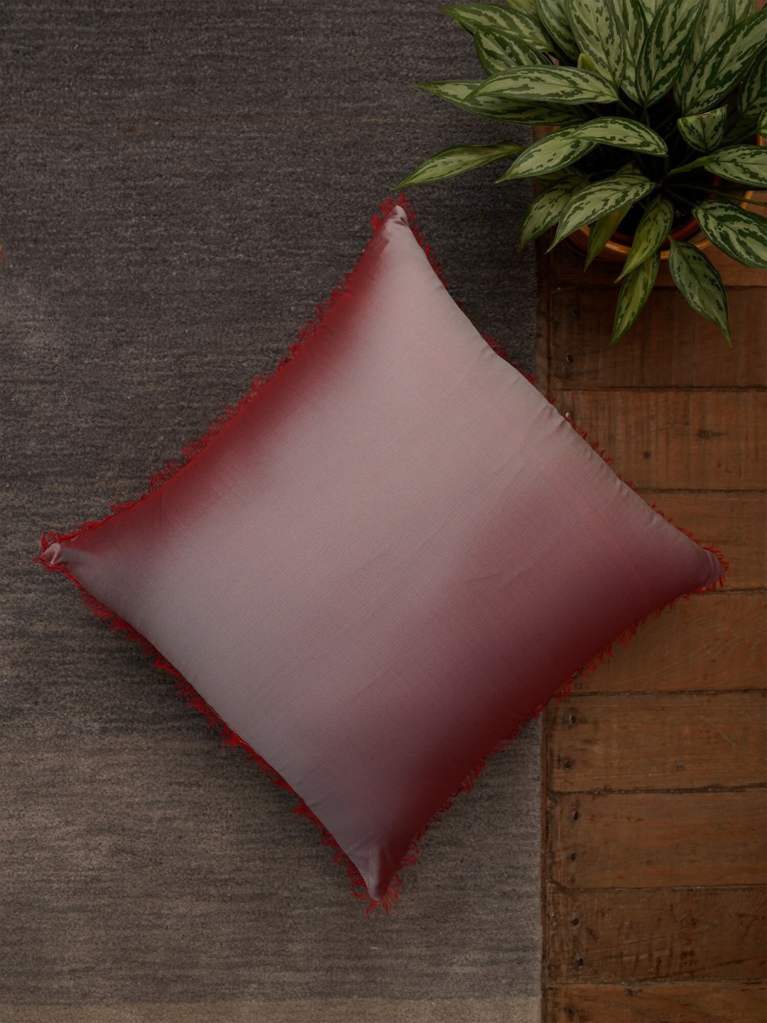 

ZEBA Grey Square Cushion Cover