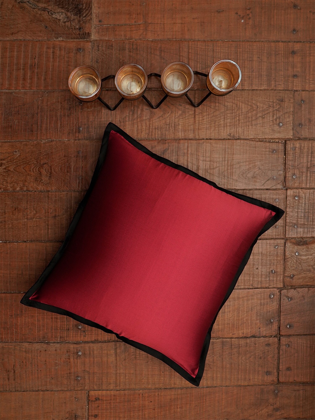 

ZEBA Red Square Cushion Cover
