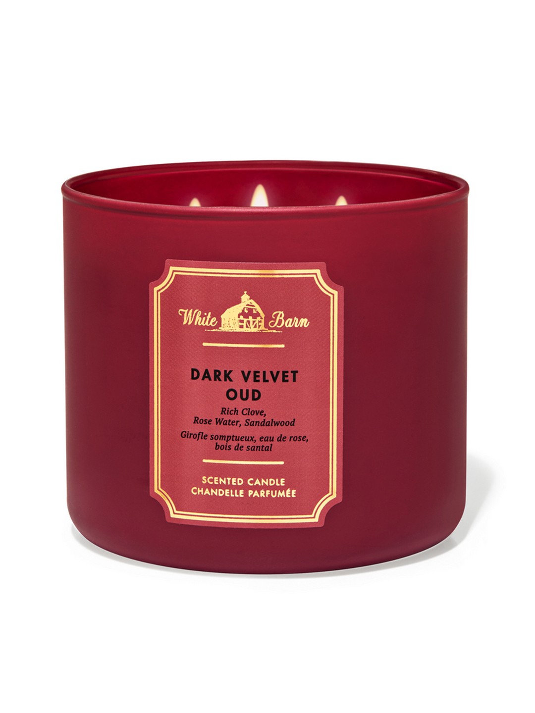 

Bath & Body Works Dark Velvet Oud 3-Wick Candle 411 g, Maroon