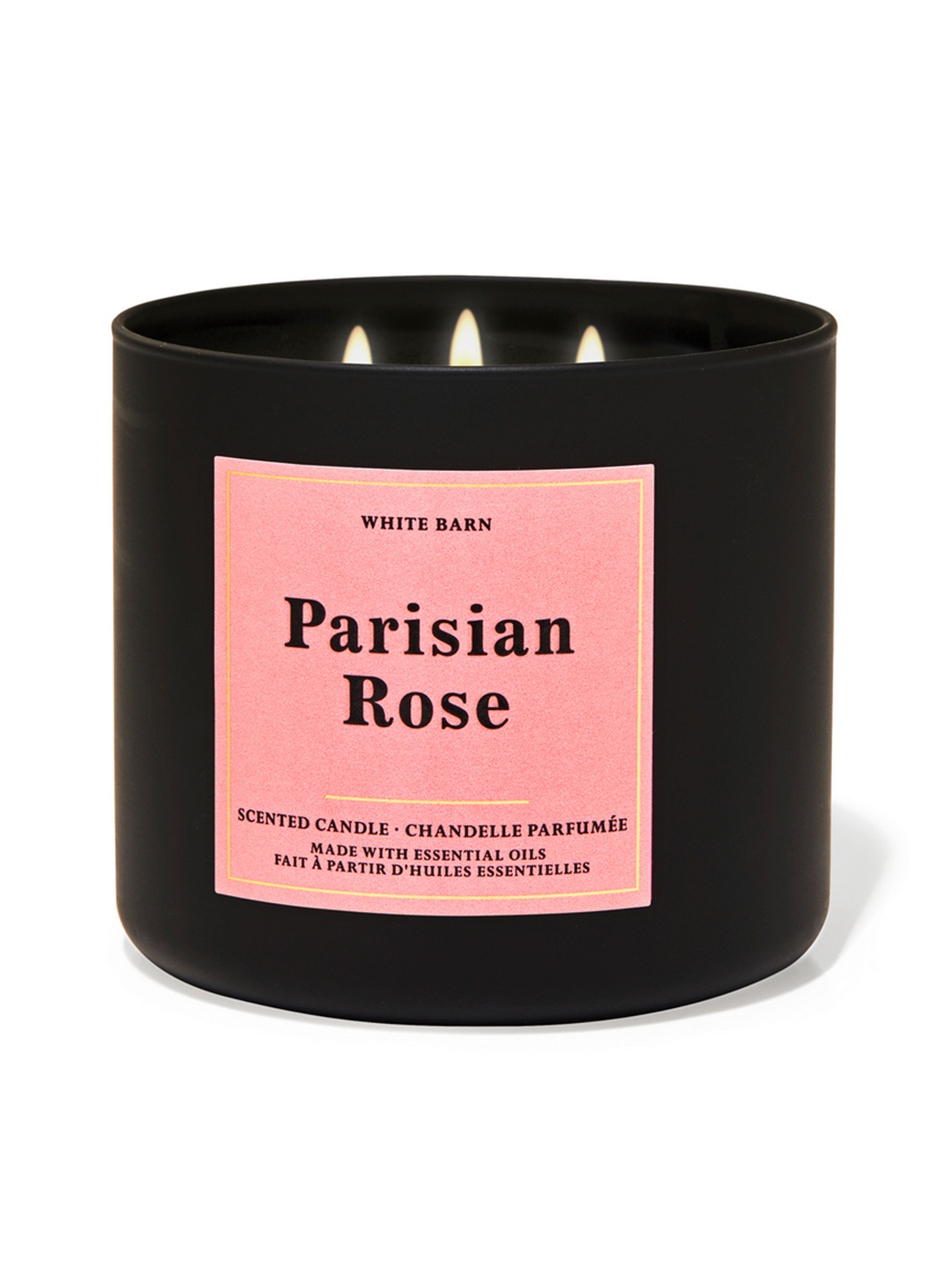 

Bath & Body Works Parisian Rose 3-Wick Candle 411 g, Pink