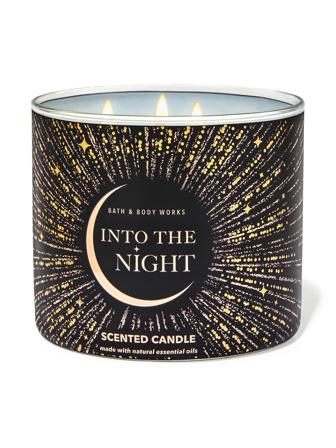 

Bath & Body Works Into the Night 3-Wick Scented Candle - 411g, Black
