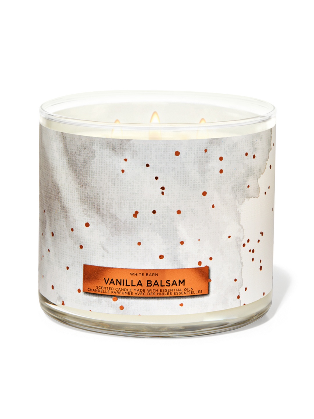 

Bath & Body Works Vanilla Balsam 3-Wick Candle 411 g, White