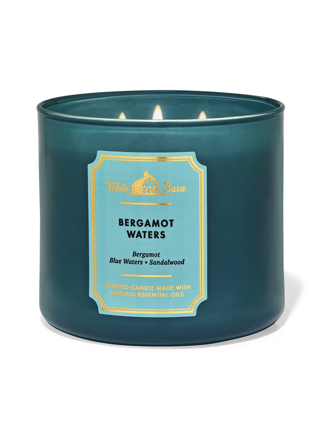 

Bath & Body Works Bergamot Waters 3-Wick Candle 411 g, Blue