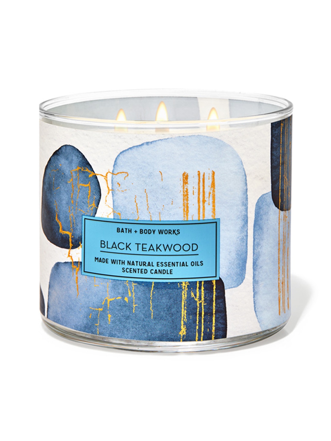 

Bath & Body Works Black Teakwood 3-Wick Candle 411 g, White