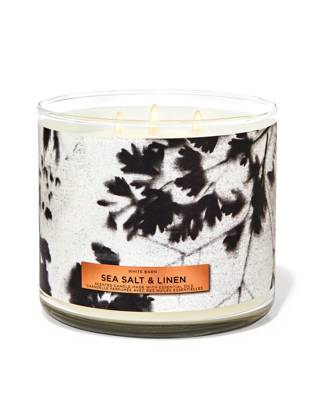 

Bath & Body Works Sea Salt & Linen 3-Wick Candle 411 g, Off white